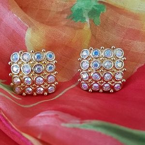 Swarovski AB crystal earrings